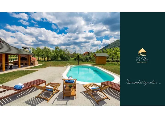 V\'S Place - Wooden House With Heated Pool And Outdoor Sauna